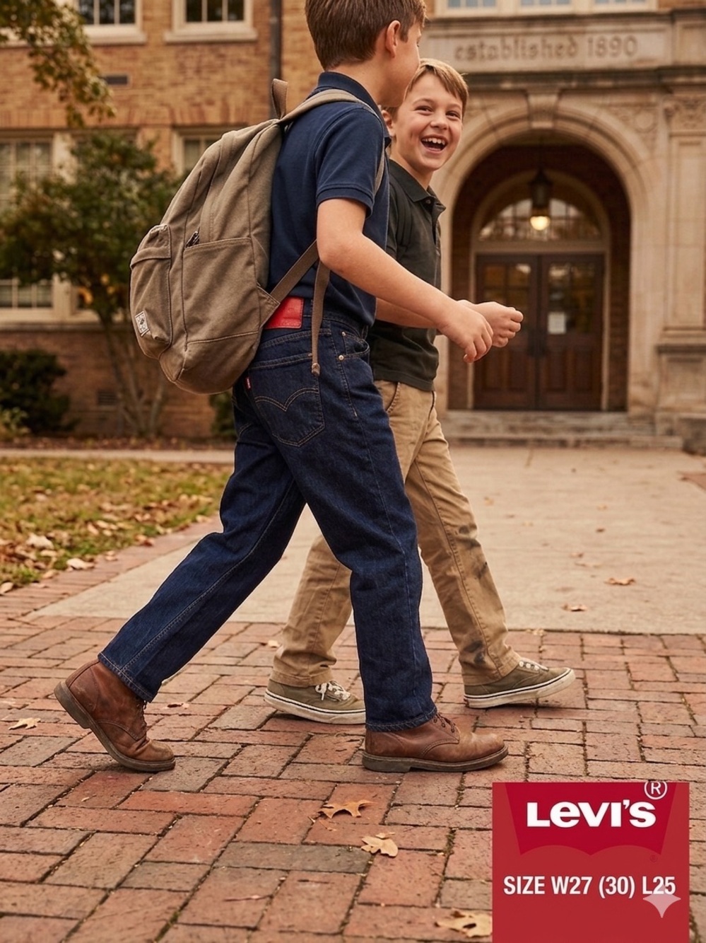 Levis Engineered Big Boy Jeans 27 (30) x 25 Twisted Leg LEJ Red Logo NWOT